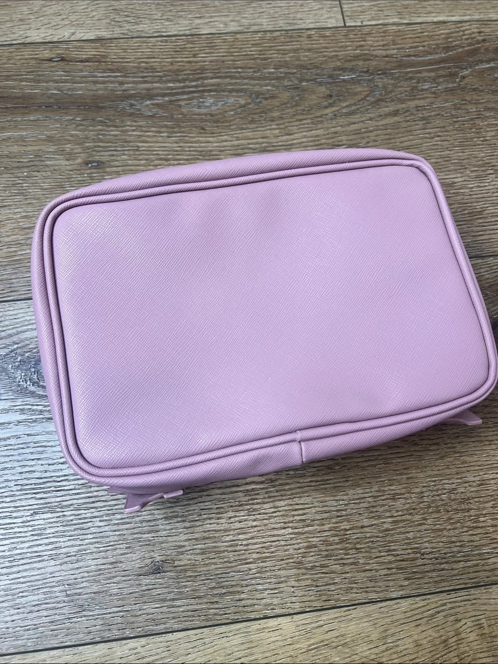 New Rare Beauty Mauve Puffy Toiletry Bag